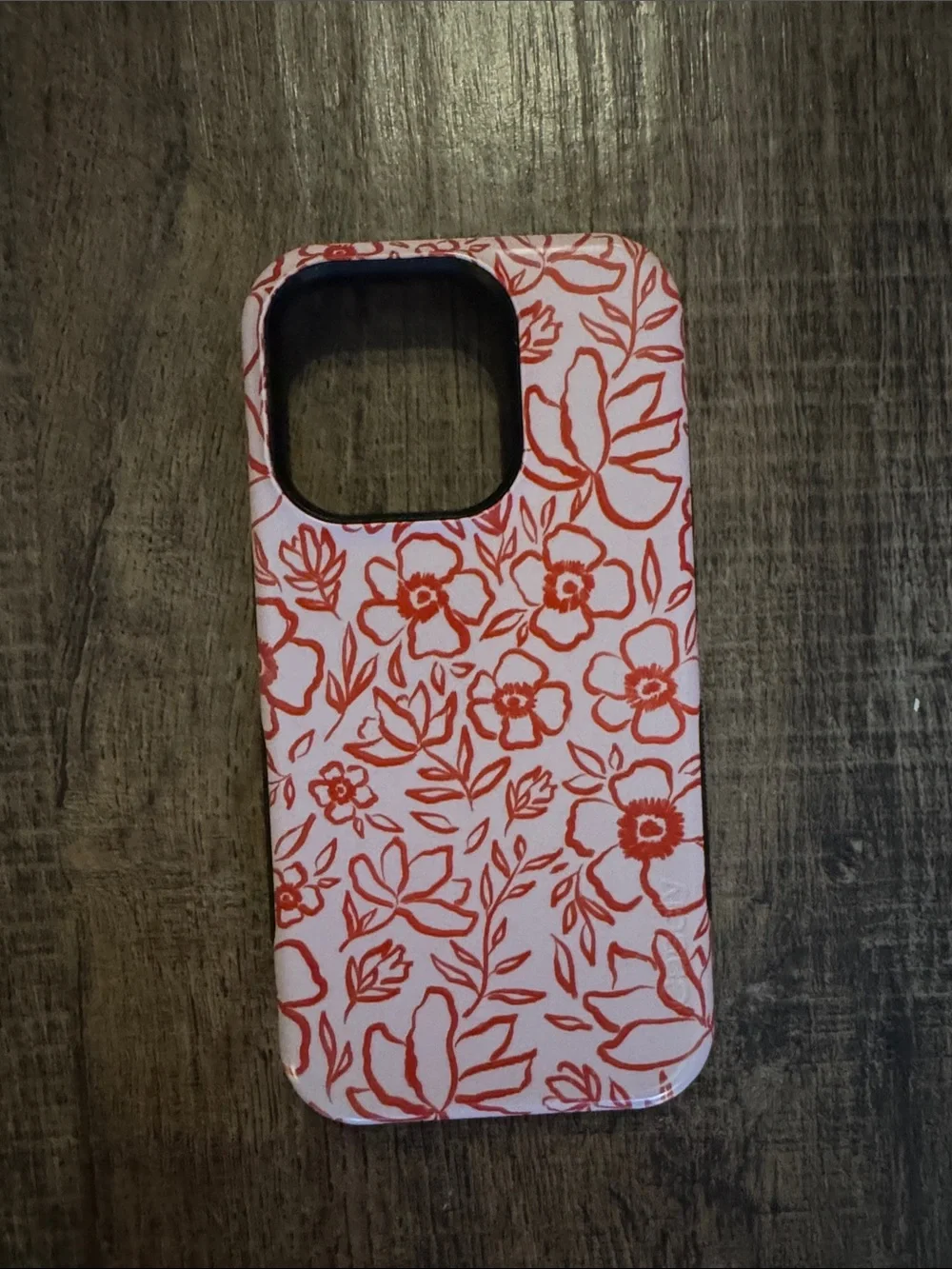 Casely iPhone 15 PRO Blush Garden Floral Doodle Case